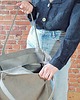 torby na ramię Lazy bag Bukka beżowa nubuk vegan 5