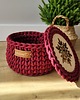 dekoracje świąteczne Kosz prezentowy świąteczny z motywem renifera " Reindeer Gift Basket" 5