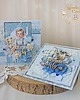 kartki, zaproszenia na chrzest Kartka, pamiątka na chrzest "BlueBabyBoy" GOTOWA 3