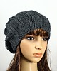 czapki damskie czapka ciemnoszara - unisex 1