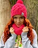 czapki damskie Czapka Handmade Happy Pomarańcze 2