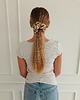gumki do włosów Gumka jedwabna, scrunchie, vinateg bloom MAXI 5