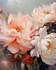 plakaty Peonie - Plakat - Olej, Boho, Abstrakcja 1