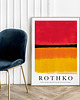 plakaty Plakat Rothko Black Orange Yellow 1