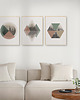 plakaty Zestaw 3 geometrycznych grafik na ścianę, skandynawski styl, nordic style. 4