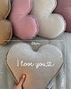 poduszki do pokoju dziecka Personalizowana poduszka serce BEIGE 2