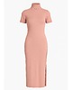 sukienki midi damskie Sukienka pudrowy róż YY300058 2