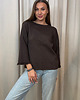 swetry damskie  Sweter Frangia Cioccolato fondente 4