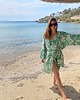 szlafroki damskie Szlafrok narzutka kimono w kontrastujący wzór kwiatowy 5