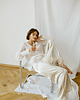 bluzki z długim rękawem damskie Gianna silk blouse white 4