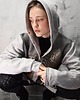 bluza z kapturem damska Grey  hypno bluza bomberjacket 8
