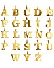 naszyjniki - inne Naszyjnik z naturalnych pereł z dużą literką 3