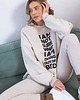bluza bez kaptura damska Bluza Biggie Lazy Days Beż Melanż 4