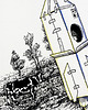 grafiki i ilustracje Rysunek Rakieta Grafika 32x24cm + biała rama 2