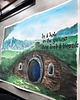 grafiki i ilustracje Norka hobbit obraz akwarela papier 35x50 Władca Pierścieni LOTR Tolkien 5