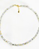 korale Naszyjnik  AKWAMARYN, choker z kamieni naturalnych 5