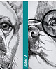 obrazy Obraz drukowany z rodziną buldogów 120x80 3