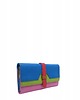 portfele damskie Portfel damski skórzany ze skrawków kolorowy przegródki na karty OLIVKA 1