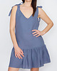 sukienki mini damskie Sukienka lniana BELLA NOTTE denim 1