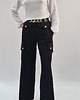 spodnie materiałowe damskie Szerokie czarne  spodnie palazzo z kieszeniami  r 36-56 1