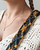 torby na ramię Torba makramowa crossbody w kolorach musztardowym i grafitowym - torba pszczoła 2