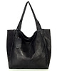 torby na ramię Torebka miejski shopper bag skóra naturalna handmade czarny 2