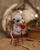 figurki i rzeźby Zakochana Mysz -mini 2