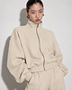 bluza bez kaptura damska Bluza Wow zipper ecru 2