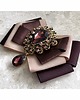 broszki Brosza  Dark Chocolate z Kryształem  NEW 3