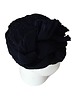 czapki damskie Turban granatowy 4