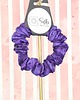gumki do włosów S wąska gumka jedwabna do włosów jedwab naturalny scrunchie fioletowa 1