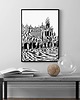 grafiki i ilustracje Kraków / rysunek 70x100 cm oryginał 1