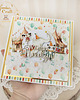 kartki scrapbooking Dziecięca kartka urodzinowa, prezent na urodziny, roczek "Circus" GOTOWA 2