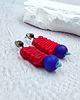kolczyki soutache Płomienne wibracje 2