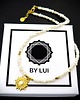 chokery Naszyjnik Choker Perły Naturalne & Zawieszka Słońce MALIBU PEARLS 3