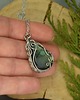 wisiory Wisiorek ze złotym labradorytem wire wrapping labradoryt 3