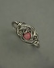 pierścionki - różne Pierścionek regulowany rodonit wire wrapping 1