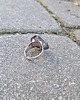 pierścionki - różne Zielony granat - pierścionek regulowany 2