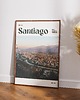 plakaty Minimalistyczny plakat Santiago Chile 1
