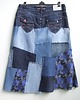 spódnice maxi Patchworkowa spódnica jeans r.48 2