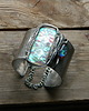 bransoletki wire wrapping Bioluminescencja   - BRANSOLETA MANKIET - CUFF 7