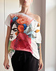 t-shirt damskie Frida fullprint Biały Oversize 4