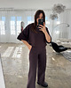 t-shirt damskie T-shirt short Chillout choclate crew neck 1