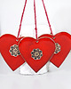 ozdoby choinkowe Duże ceramiczne serce ozdoba wisząca - lawa 1