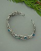 bransoletki wire wrapping Bransoleta szeroka agat niebieski wire wrapping stal chirurgiczna 4