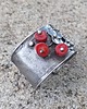 bransoletki wire wrapping Czerwone maki - bransoletka regulowana 3