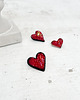 broszki Broszka mini SERCE 15 ręcznie haftowana przypinka miłość dzień Mamy 2