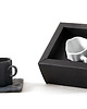 kubki i filiżanki Filiżanka Pogięta espresso czarna (grafitowa) porcelana 1