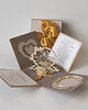 kartki scrapbooking 50 rocznica ślubu, złote gody, exploding box, kartka 3d 2