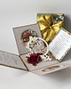 kartki scrapbooking 55 rocznica ślubu, szmaragdowe gody, exploding box, kartka 3d 2
